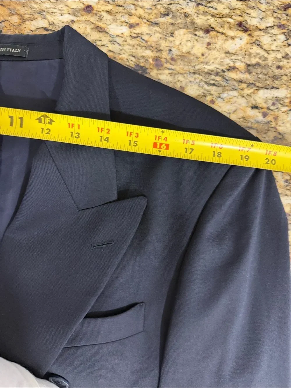 Trabaldo Togna Vito Rufolo Double Breasted Wool Blazer Jacket 41R Navy Blue